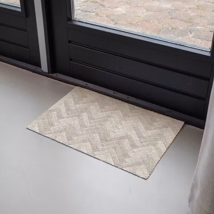 Visgraat - Wandtegel - Beige Deurmat klein 898 -sfeer2