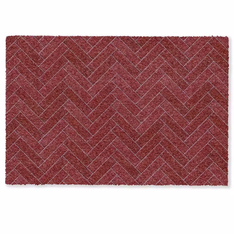 Visgraat - Wandtegel - Bordeaux - Rood Deurmat klein 898 -zkaufland3d