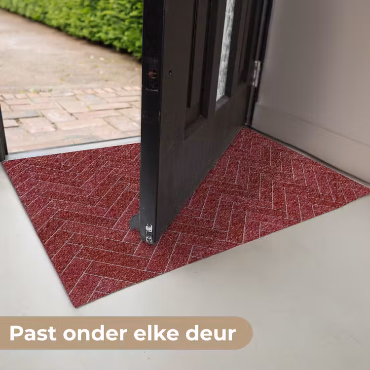 Visgraat - Wandtegel - Bordeaux - Rood Deurmat klein 898 -USP_NL