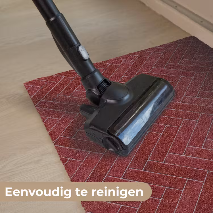 Visgraat - Wandtegel - Bordeaux - Rood Deurmat klein 898 -reinigen_NL
