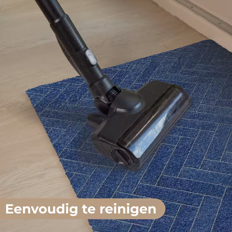 Visgraat - Wandtegel - Donkerblauw - Navy Blue Deurmat klein 898 -reinigen_NL