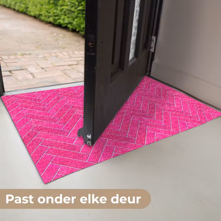Visgraat - Wandtegel - Fuchsia - Roze Deurmat klein 898 -USP_NL