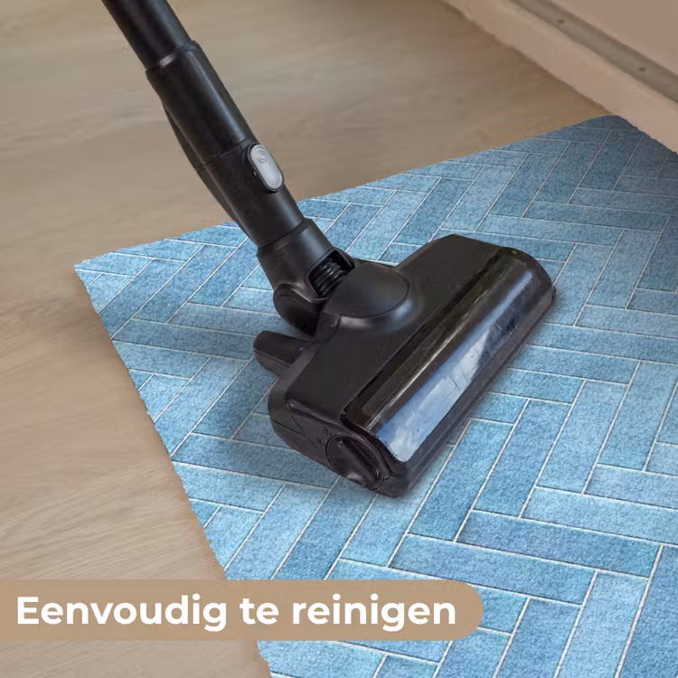 Visgraat - Wandtegel - Lichtblauw Deurmat klein 898 -reinigen_NL