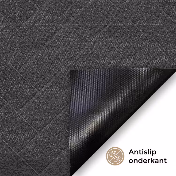 Visgraat - Wandtegel - Mat - Zwart Deurmat klein 898 -antislip_NL