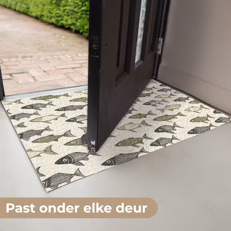 Vissen - Klassiek - Groen Deurmat klein 898 -USP_NL