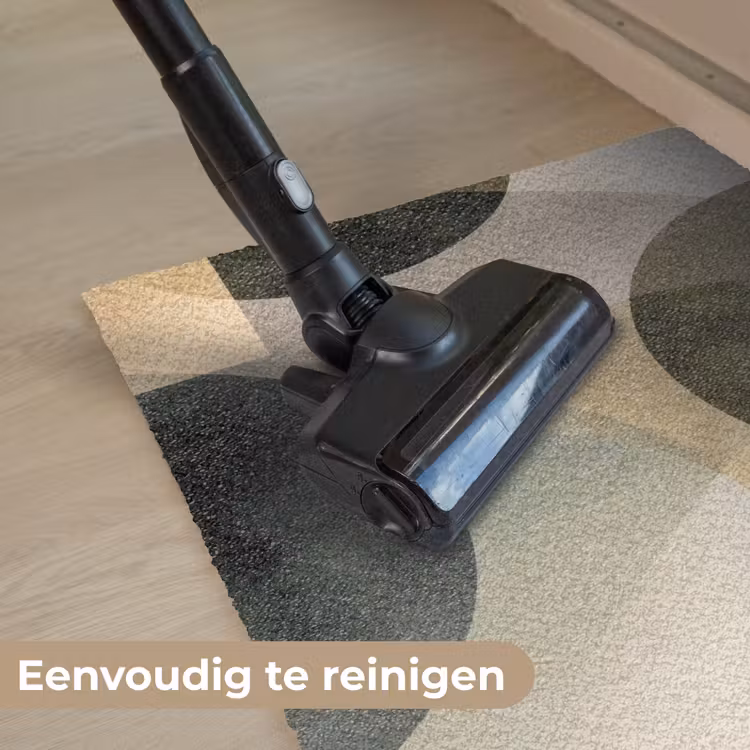 Vlakken - Abstract - Beige - Cirkels Deurmat klein -reinigen_NL