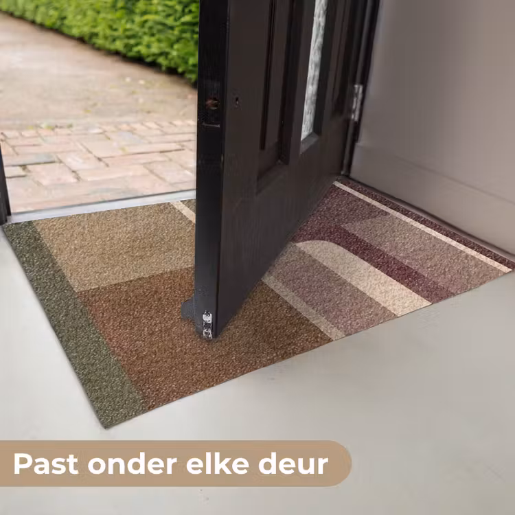 Vlakken - Abstract - Bordeaux - Lijnen Deurmat klein -USP_NL