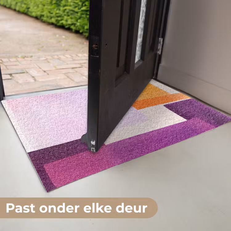 Vlakken - Abstract - Rechthoekig - Oranje Deurmat klein -USP_NL