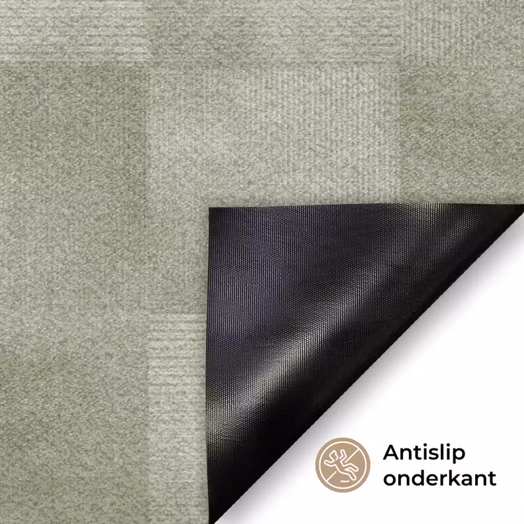 Vlakken - Rustiek - Groen Deurmat klein 898 -antislip_NL