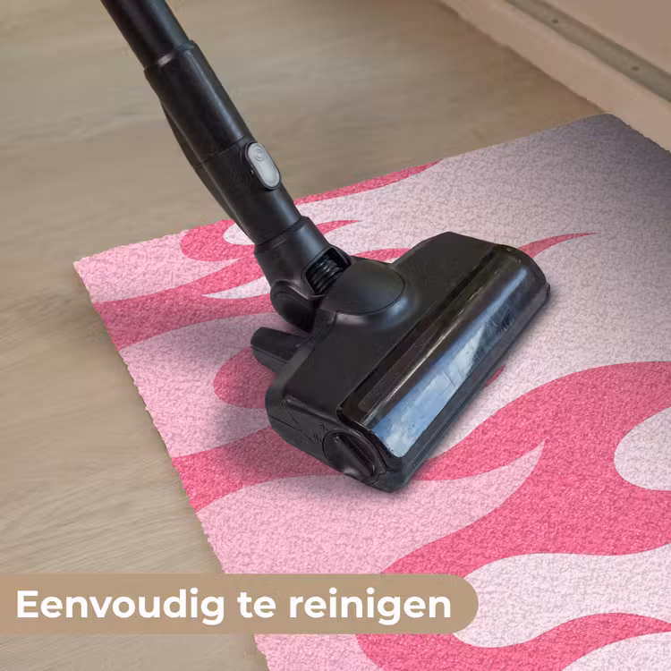 Vlammen - Patroon - Abstract - Modern - Roze Deurmat klein -reinigen_NL