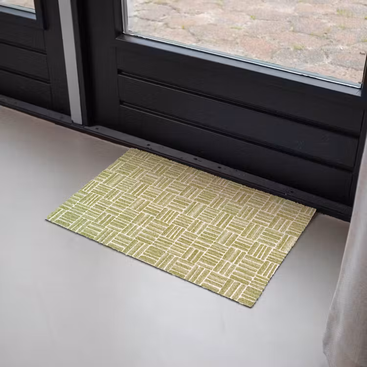 Vlecht - Patroon - Groen Deurmat klein 898 -sfeer2