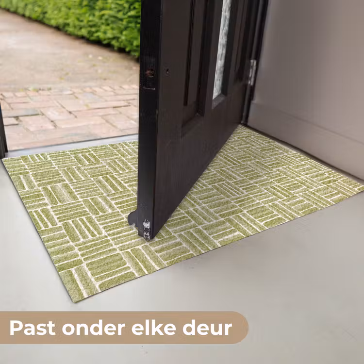 Vlecht - Patroon - Groen Deurmat klein 898 -USP_NL