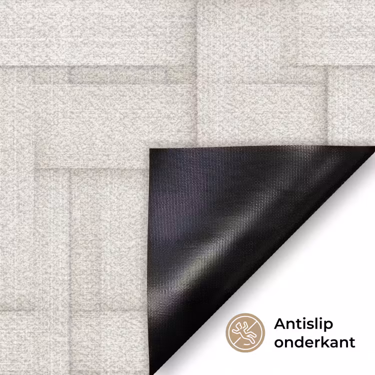 Vlechtwerk - Banen - Beige Deurmat klein 898 -antislip_NL