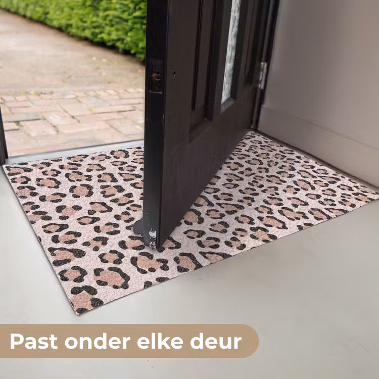 Vlekken - Beige - Luipaard Deurmat klein 898 -USP_NL