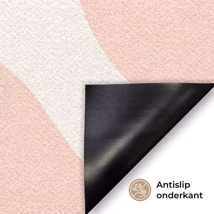 Vlekken - Wit - Roze - Patronen - Minimalistisch Deurmat klein -antislip_NL