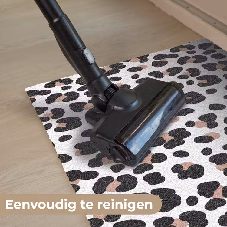 Vlekken - Zwart - Onregelmatig - Luipaard Deurmat klein 898 -reinigen_NL