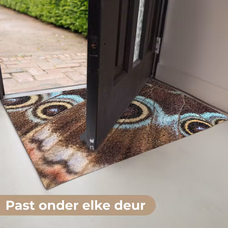 Vleugels - Vlinder - Blauw Deurmat klein -USP_NL