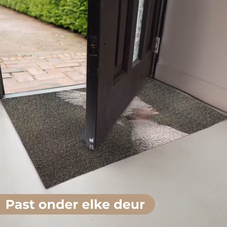 Vleugels - Vrouw - Wit Deurmat klein -USP_NL