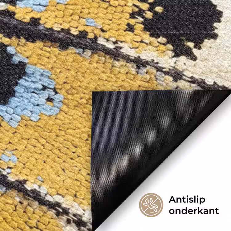 Vlinder - Vleugel - Geel Deurmat klein -antislip_NL