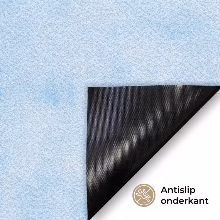 Vlinders - Sierlijk - Blauw Deurmat klein -antislip_NL