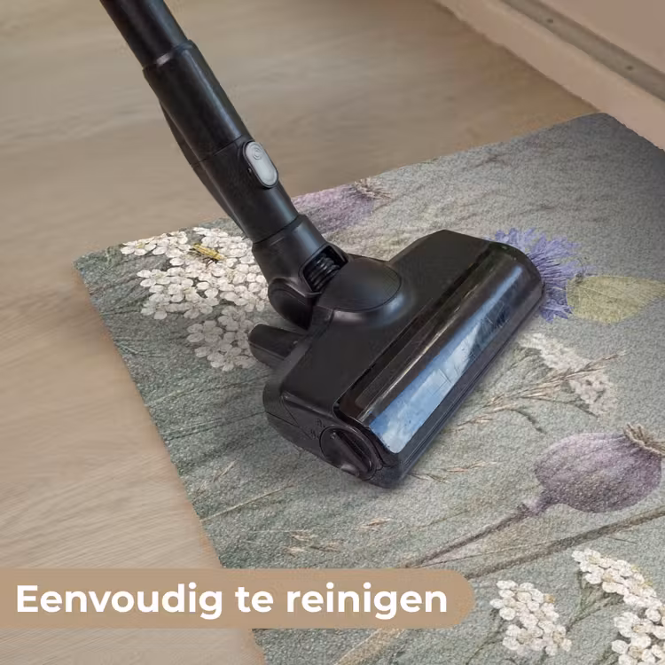 Vlinders - Wildbloemen - Illustratie - Kleurrijk Deurmat klein -reinigen_NL