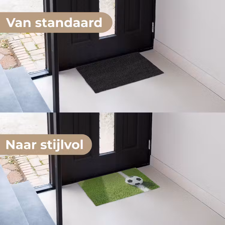 Voetbal - Grasveld - Sport - Groen Deurmat klein -voor-na_NL