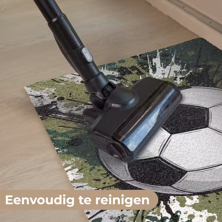 Voetbal - Verf - Spetters - Groen Deurmat klein -reinigen_NL