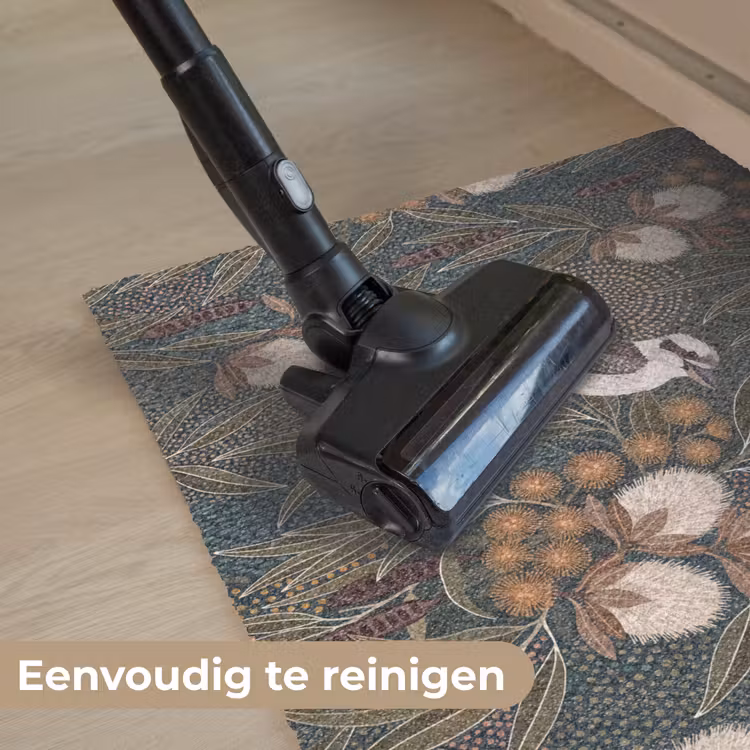 Vogel - Bladeren - Natuur - Illustratie - Groen Deurmat klein -reinigen_NL