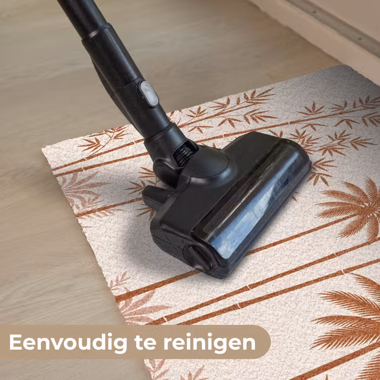 Vogel - Boom - Tropisch - Minimalistisch - Bruin Deurmat klein -reinigen_NL