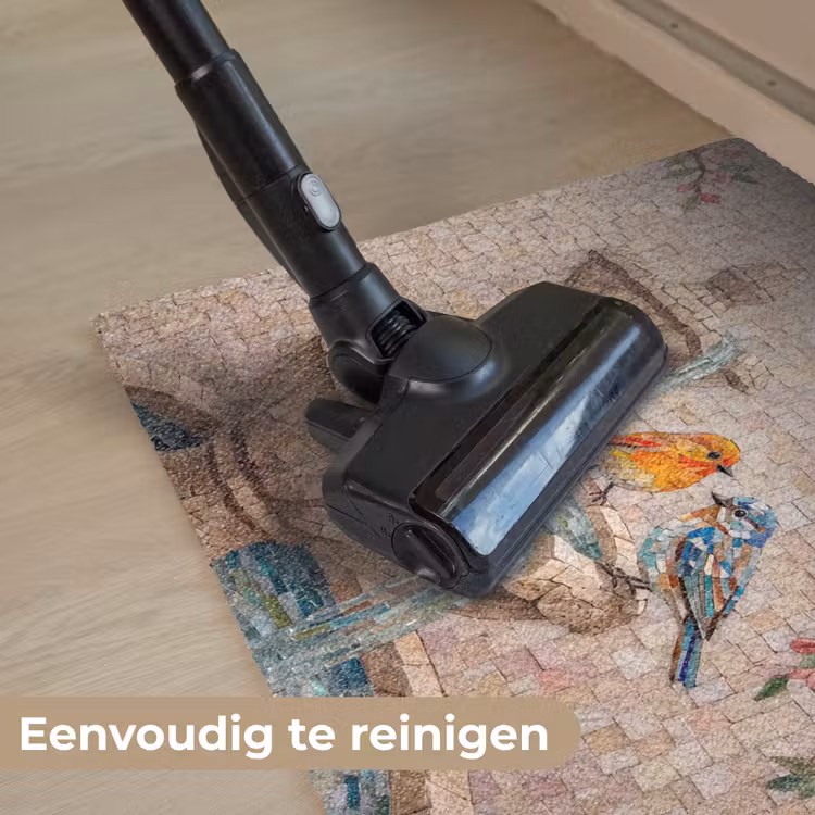 Vogel - fontein - mozaiek - kleurrijk - dieren Deurmat klein -reinigen_NL