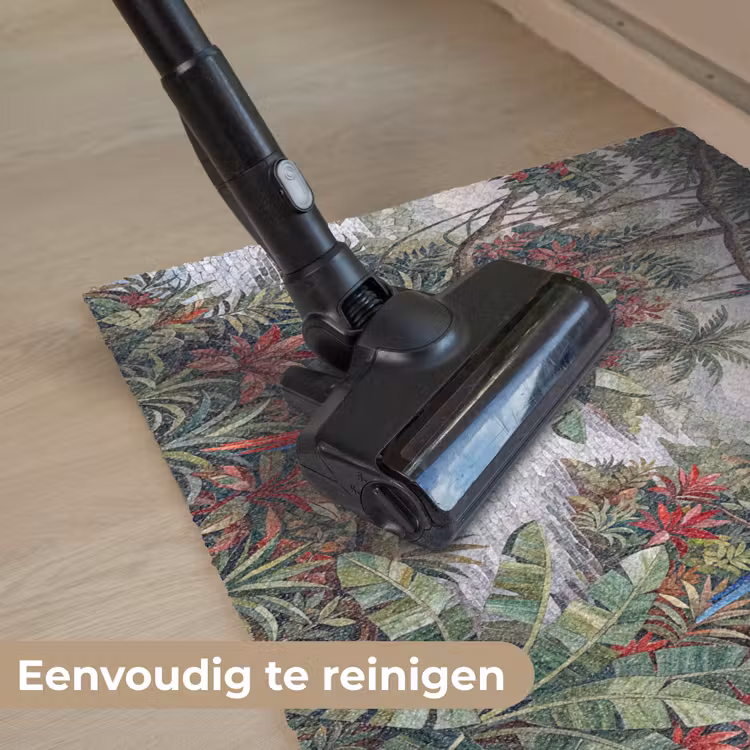 Vogel - Jungle - Natuur - Mozaïek - Groen Deurmat klein -reinigen_NL