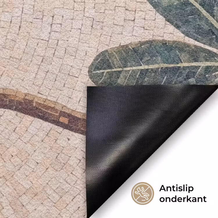 Vogel - Mozaïek - Tropisch - Natuur - Kleurrijk Deurmat klein -antislip_NL