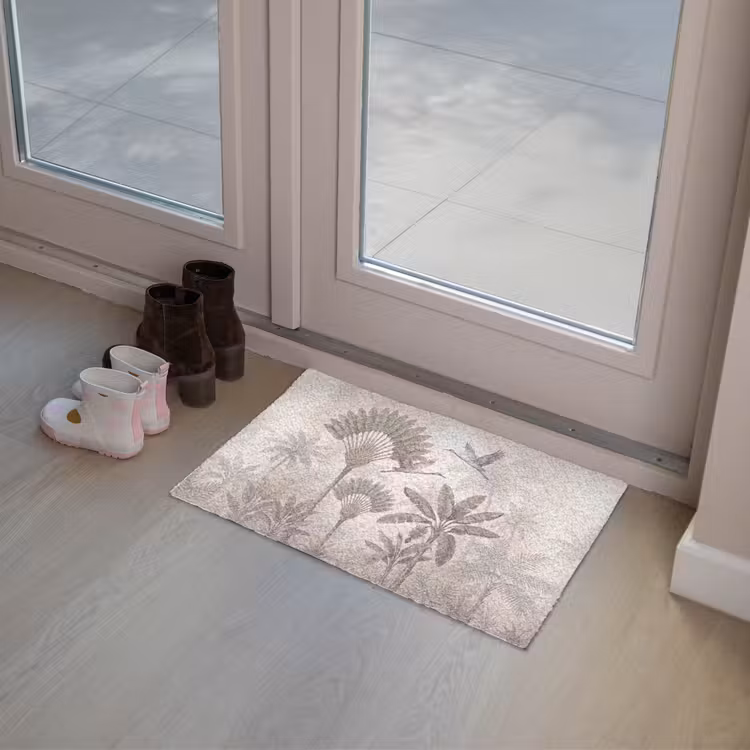 Vogel - Tropisch - Jungle - Natuur - Beige Deurmat klein -sfeer3