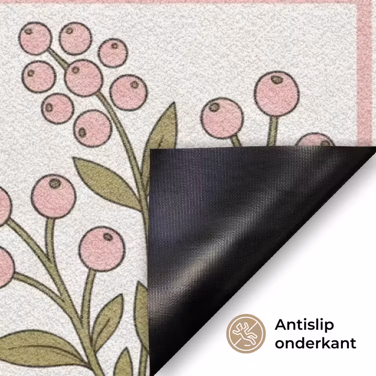 Vogel - Tropisch - Patroon - Decoratief - Groen Deurmat klein -antislip_NL