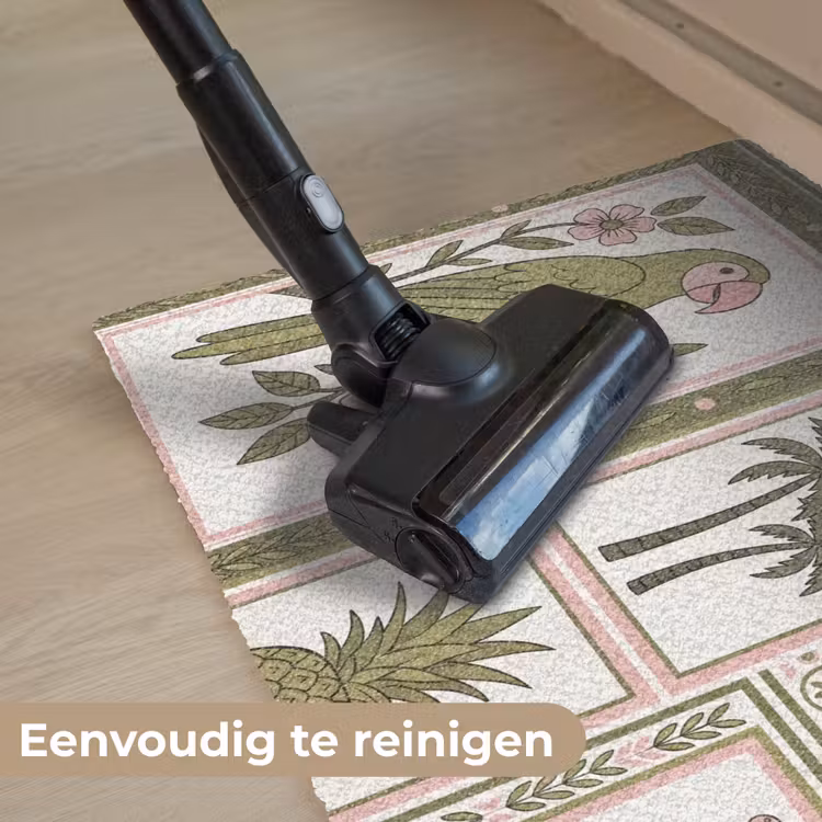 Vogel - Tropisch - Patroon - Decoratief - Groen Deurmat klein -reinigen_NL