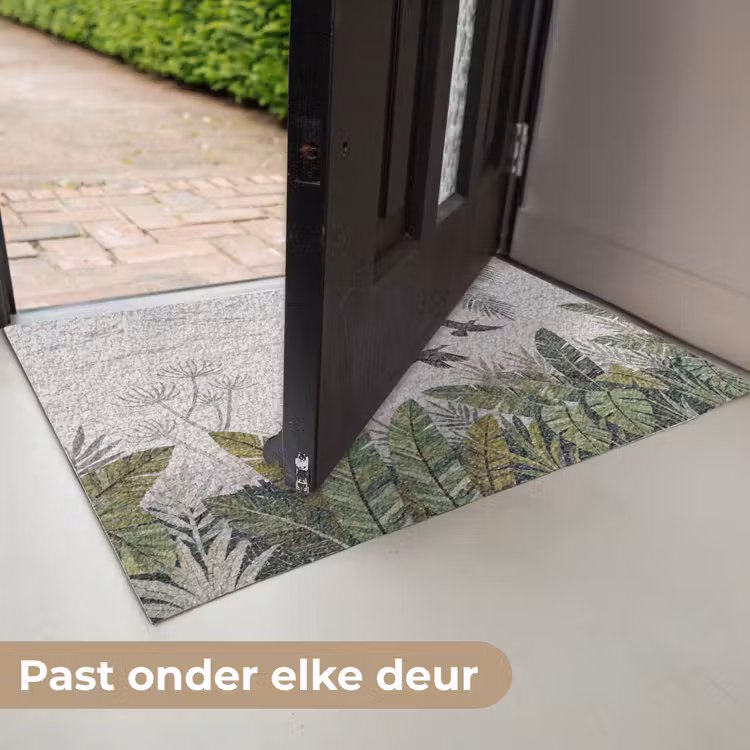 Vogel - Vliegend - Tropisch - Mozaïek - Groen Deurmat klein -USP_NL