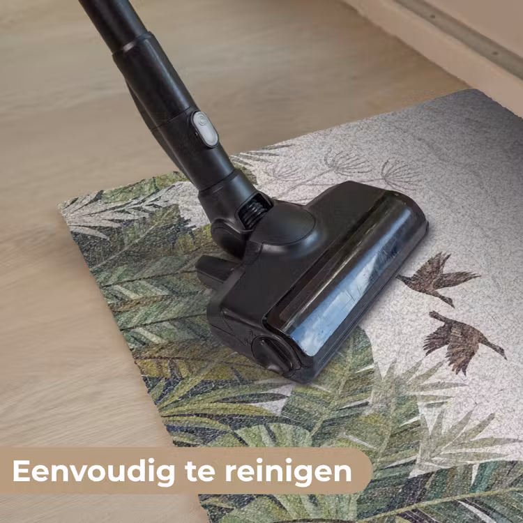 Vogel - Vliegend - Tropisch - Mozaïek - Groen Deurmat klein -reinigen_NL