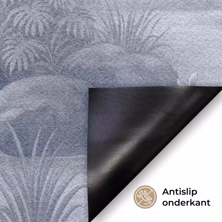 Vogel - Water - Tropisch - Natuur - Blauw Deurmat klein -antislip_NL