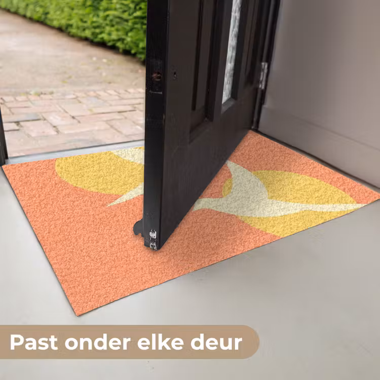 Vogels - Cirkels - Geel Deurmat klein -USP_NL