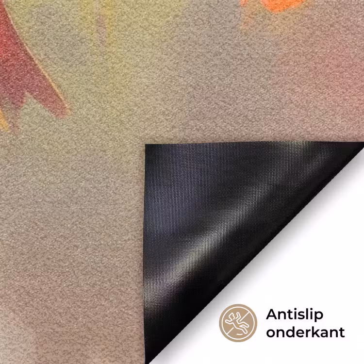 Vogels - Kleurrijk - Tak Deurmat klein -antislip_NL