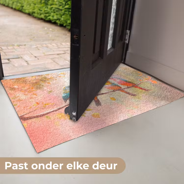 Vogels - Kleurrijk - Tak Deurmat klein -USP_NL
