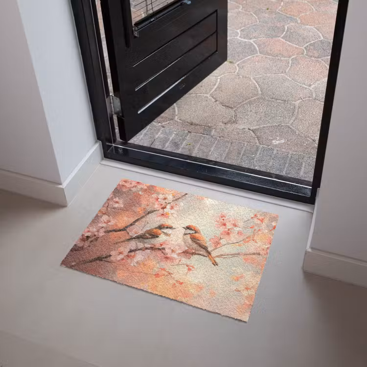 Vogels - Romantic - Bloesemtak Deurmat klein -sfeer5