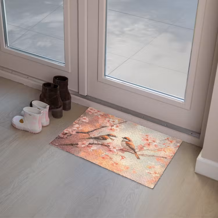 Vogels - Romantic - Bloesemtak Deurmat klein -sfeer3