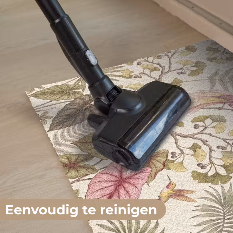 Vogels - Tropisch - Botanisch - Roze Deurmat klein -reinigen_NL