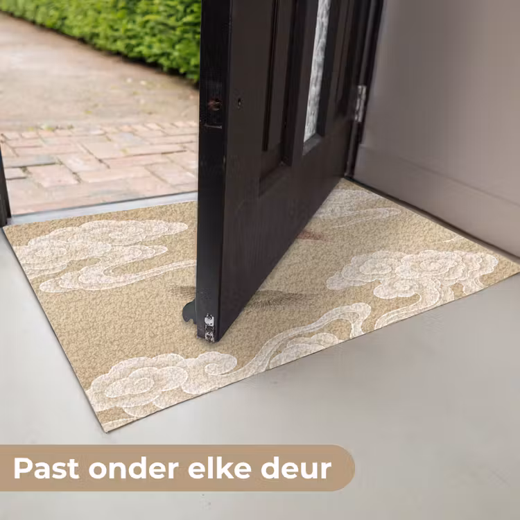 Vogels - Vliegen - Beige Deurmat klein -USP_NL
