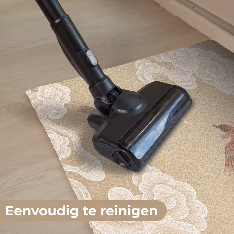 Vogels - Vliegen - Beige Deurmat klein -reinigen_NL