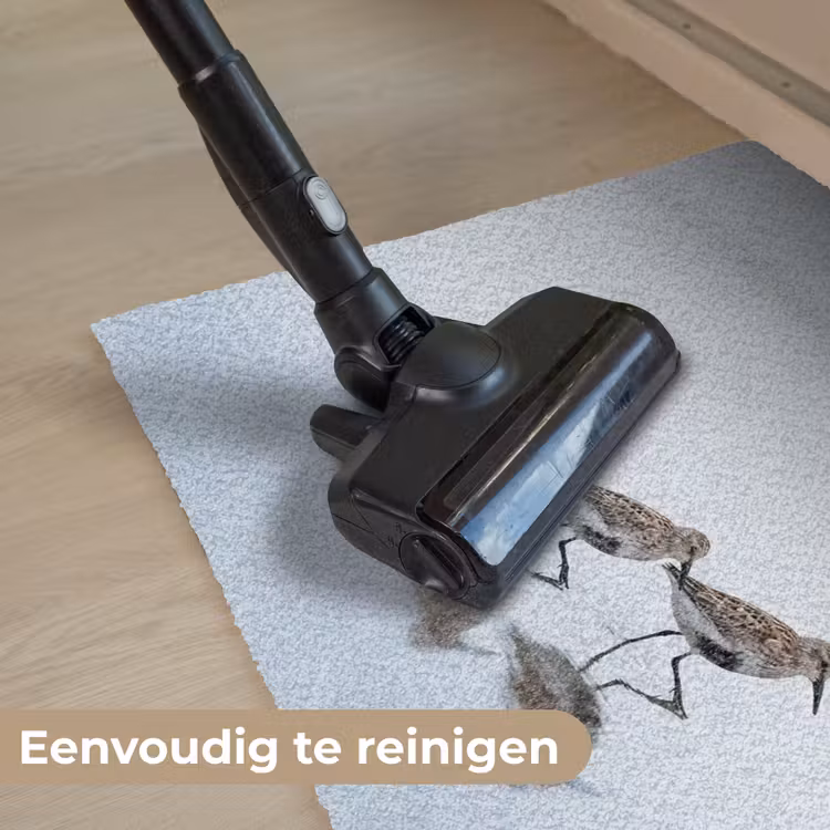 Vogels - Water - Grijs Deurmat klein -reinigen_NL