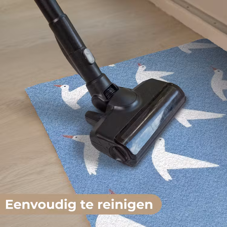 Vogels - Wit - Patroon Deurmat klein -reinigen_NL