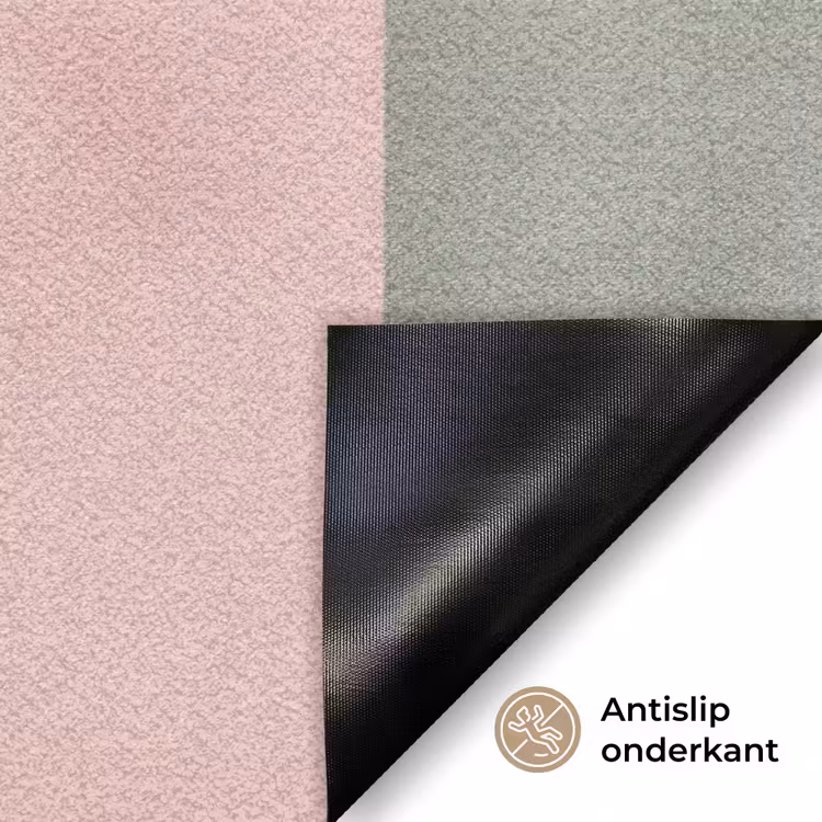 Vormen - Abstract - Cirkel - Zwart Deurmat klein -antislip_NL