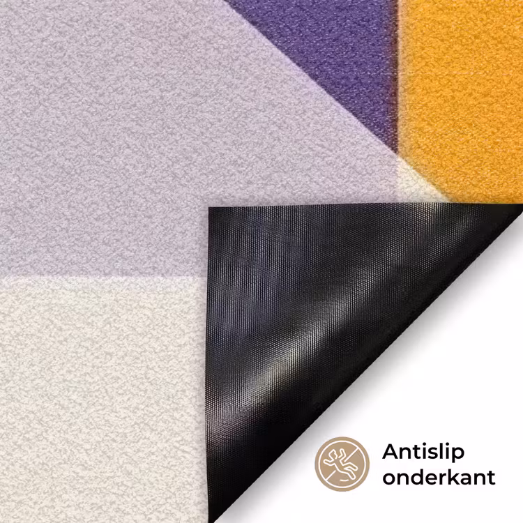 Vormen - Abstract - Grafisch - Oranje Deurmat klein -antislip_NL